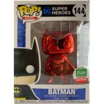 Funko Pop! Heroes Super Heroes Batman Red Chrome Funko Shop Edition Figure #144