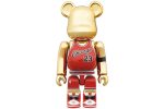 Bearbrick Michael Jordan 1985 Rookie Jersey 100% & 400% Set Gold Chrome - Image 3