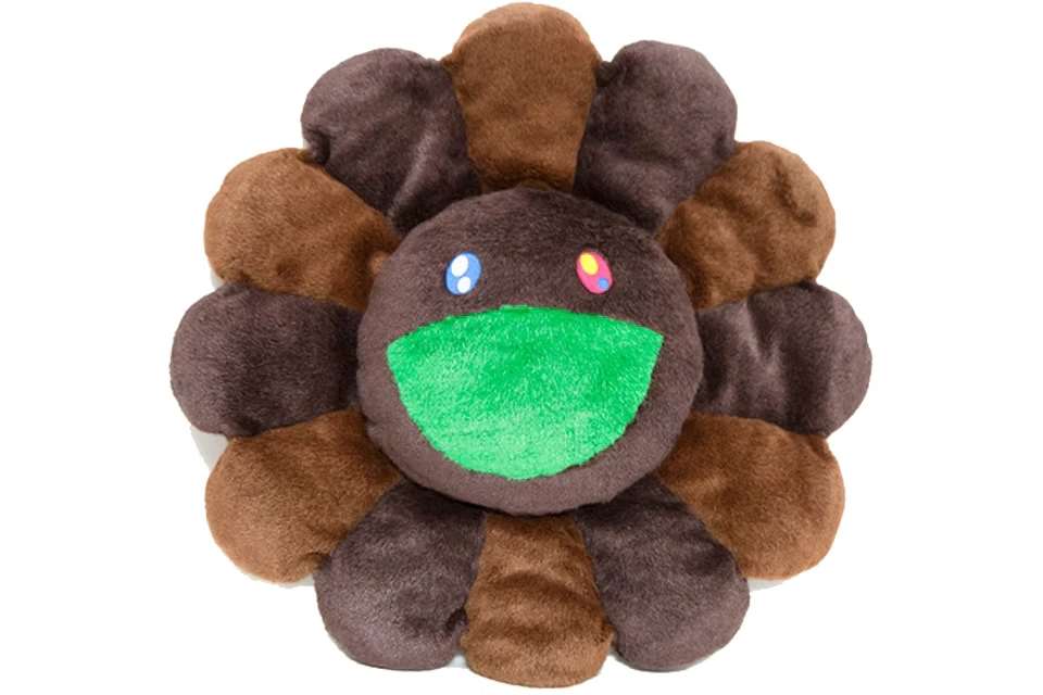 dd3bdb_1f961657c5794ddeac87e7676f9edc23~mv2 Takashi Murakami Flower Plush 60CM Brown/Light Brown - Image 1