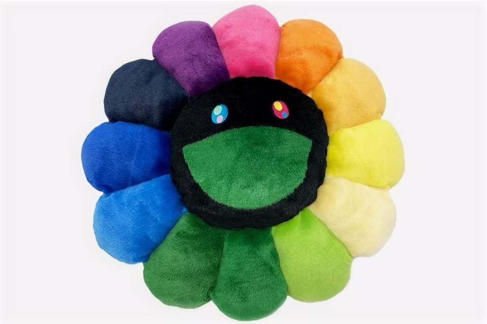 dd3bdb_ea1687cbf324481897a6b15507f91f02~mv2 (1) Takashi Murakami Flower Plush 30CM - Image 1