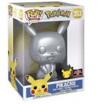 Funko Pop! Games Pokemon Pikachu (Metallic) Target Con Exclusive (10 Inch) Fig.